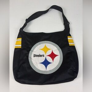 NFL Pittsburgh Steelers Jersey Tote Bag Crossbody Snap Little Earth Productions